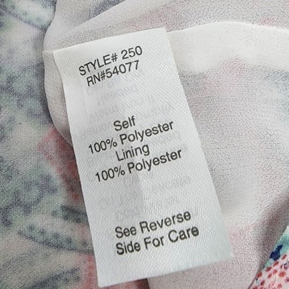 Cabi Blouse Top‎ Women's Small Geometric Mosaic Sleeveless Layered #250 - Picture 5 of 5